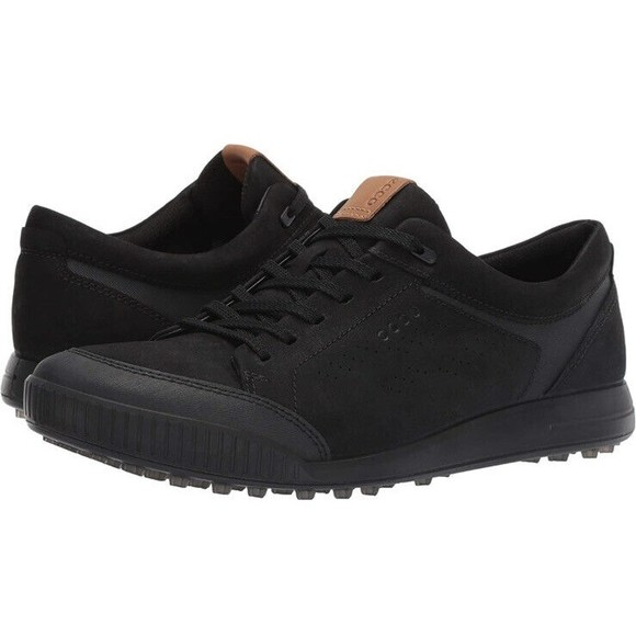 Ecco Shoes Mens Ecco Golf Street Retro Lx Hydromax Sneaker Black